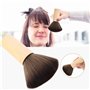 brosse de plumeau de coiffeur brun clair