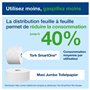 Tork SmartOne® Distributeur murale Mini Double pour papier toilette rouleau noir T9, grande capacité, gamme Elevation, 682008