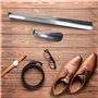 2 pièces 42cm&16cm Acier Inoxydable Métal Shoe Horn Pieds - Convient pour toutes les tailles de
