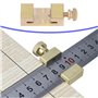 Leopacat Bloc De Positionnement Règle, Ligne Parallèle Le Travail du Bois Limite Outil Jauge de Marquage Laiton Localisateur Aci