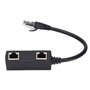 Câble Répartiteur Ethernet RJ45, Adaptateur Répartiteur RJ45 Câble Adaptateur de Commutateur Ethernet 1 à 2 Ports, Câble Adaptat