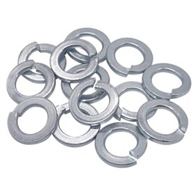 Lot de 100 rondelles à ressort DIN 127 M12 - Rondelles métalliques - Rondelles à ressort fendues (100