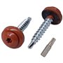 Marcopol Lot de 60 vis Torx en métal pour toiture - 4