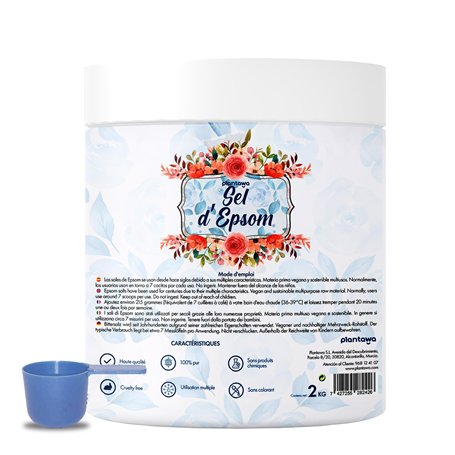 PLANTAWA - Sel d'Epsom 2KG | Sulfate de Magnésium