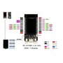 TECNOULAB 1 Carte de développement ESP32 T-Display 1,14 Pouces LCD 16 Mo CH9102F WiFi BT Module