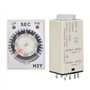 Temporisateur, interrupteur horaire 24V interrupteur de commande horaire H3Y 2 relais temporisé réglable industriel pour contrôl