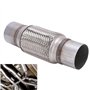 Flexible Pour Echappement, Tuyau flexible d'échappement tube d'échappement tressé 2,5 x 10 pouces pour voitures, véhicules tout-