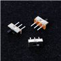 GUMEI 10 pièces 2 Positions Marche/arrêt SPDT 1P2T 3 Broches Panneau PCB Mini Interrupteur à glissière Vertical SS12D00G3