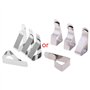 SUCHUANGUANG 4 pièces Nappe Nappe Clip Support à Pince pour fête de Mariage en Acier Inoxydable