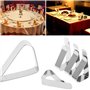 SUCHUANGUANG 4 pièces Nappe Nappe Clip Support à Pince pour fête de Mariage en Acier Inoxydable