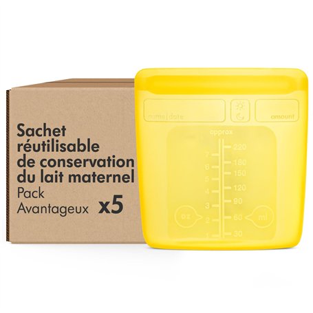 Medela 5x sachets de conservations réutilisables pour lait maternel