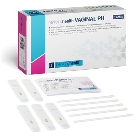 Kit de Test Rapide pH Vaginal de Berkeley Health | Auto-Test pour la Détection Semi-Quantitative du pH dans les Échantillons de