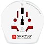 SKROSS- 1.500204-E | Combo Monde au USA | Adaptateur de Voyage USA et Europe dans Un Seul Adaptateur. Tension et Puissance: 100V