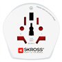 SKROSS- 1.500204-E | Combo Monde au USA | Adaptateur de Voyage USA et Europe dans Un Seul Adaptateur. Tension et Puissance: 100V