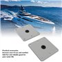 Base De Siège De Bateau, 2PCS Pédestal De Siège De Bateau 7'' X 7'' Ultra-Robuste avec Douille 3/4 Et 6 Trous De Vis Base De Siè