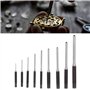 FOUF Lot de 9 Poinçons à Goupilles Cylindriques, Outils de Réparation Portables pour Enlever les Poinçons D'armurier, Ensemble d