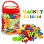 Coogam Magnétiques Lettres et Chiffres pour Les Enfants Symboles Mathématiques Alphabet Majuscule Minuscule Alphabétique Aimants