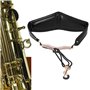 Noir Cuir PU Sangle De Saxophone Sangle De Cou De Saxophone pour Hommes Femmes pour Saxophone Sop