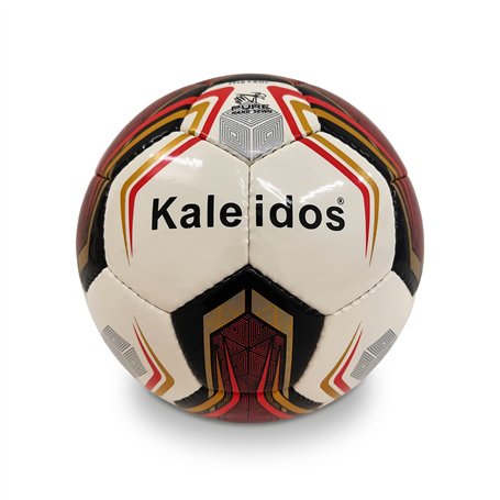 MONDO Sport - Ballon de Futsal Meteor R.C. KALEIDOS - Taille 4 Professional - 440 g - Blanc Gris doré - 13605