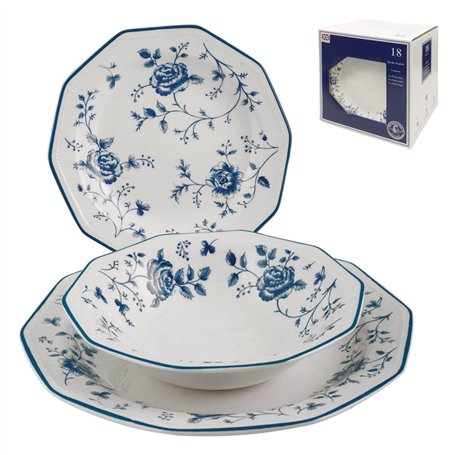 Churchill Roses Bleu Service Table