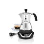 Bialetti - 6093 - Easy Timer - Cafetière Italienne Electrique en Inox - 6 Tasses - Noir/Gris - 270 ml