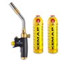 KEMPER - Chalumeau gaz KIT 2 bouteilles Propane 3600W Soudobrasure Professionnelle
