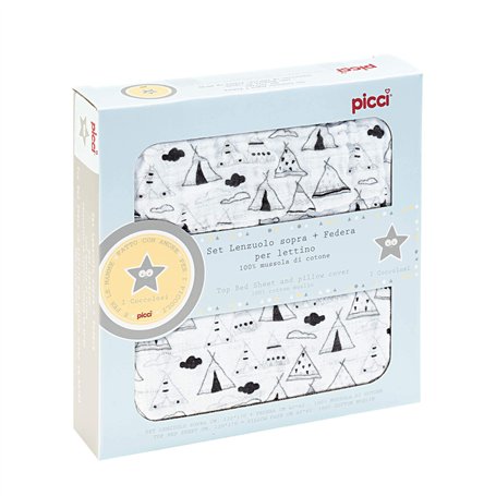 Picci Lot de draps pour lit de camp 400 g