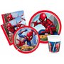 Ciao- Kit Table Fête Party Marvel Spider-Man Crime Fighter 8 Personnes (44 pcs: Assiettes