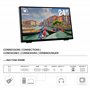 ATLANTIS A05-T24A-VHDM Moniteur Tactile 24 Pouces, écran Tactile 10 Touches, Full HD 1920x1080, HDMI VGA DP, inclinable 15°-70°,