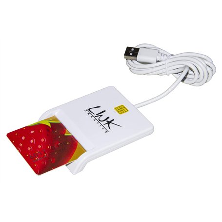 Link Accessori LKCARD02 Intérieur USB 2.0 Blanc lecteur de cartes à puce - Lecteurs de cartes à puce (Intérieur