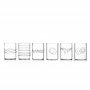 Ichendorf Milano 09352008 Lot de 6 verres à liqueur Décorés
