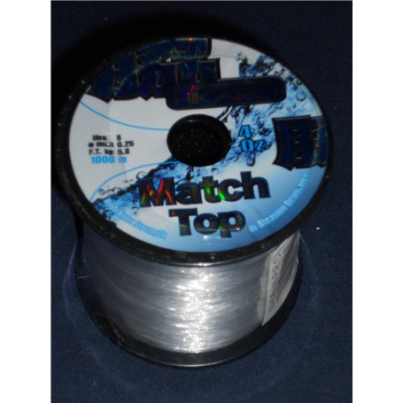 Lineaeffe Hikaru Match Top-White 1000 m D. 0.25 mm Nylon Ligne de Pêche Monofilament Fil Mer Eau Douce Spinning Carnassiers