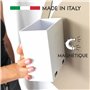 KalaMitica - Boîte magnétique "Uranos", porte-louches et porte-objets pour tableau magnétique - Design moderne, blanc laqué avec