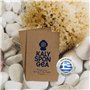 Kalyspongea® Éponge de mer 100% Naturelle Bio Grande 12-13 cm de haute qualité résistante et durable exfoliante de bain pour le 