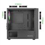 Nuwo Blitz R27 Noir Boîtier Micro-ATX pour PC Desktop Office Gaming Mini Tour 0,50 mm SPCC, 3 Ventilateurs FRGB (éclairage Arc-e