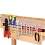 Bakaji Lot de 3 barres magnétiques aimantées murales pour outils de travail et couteaux, kit de montage inclus (3 x 46 cm)