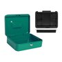Kippen 10032V2 Boîte à monnaie avec plateau à monnaie Couleur verte. Dimensions : 200 x 160 x 90 mm.