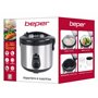 BEPER P101VAP002 Cuiseur à riz électrique avec fonction de maintien au chaud, capacité de 625 g, revêtement antiadhésif, couverc