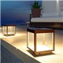 Beneito Faure Corten Lampe solaire LED avec panneau solaire portable en aluminium pour extérieur IP65
