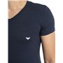 Emporio Armani Underwear 2-Pack T-Shirt V Neck, Marine/Marine, M Homme