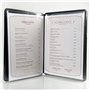Protège-menu carte des vins restaurant italien A5 noir Toscana"Vini" - A5