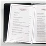 Protège-menu carte des vins restaurant italien A5 noir Toscana"Vini" - A5