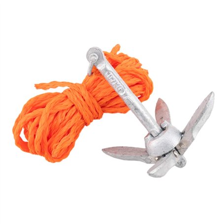 GATE14® Kit Mini Ancre grappin Pliable en Acier galvanisé 0