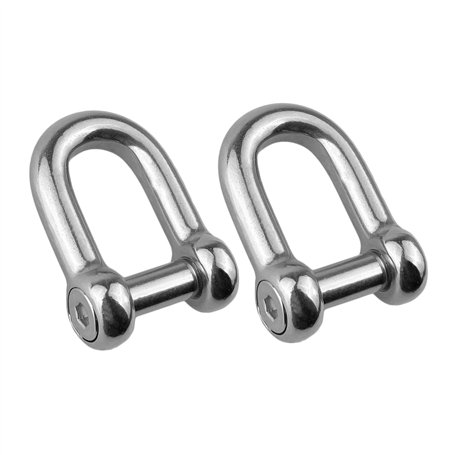 GATE14® Manille en Acier Inoxydable avec Tige à vis cachée