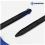 OSAMA 4 Multi Urban – Set de stylos colorés 4 couleurs, 2 pièces – Stylo à bille multicolore 1,0 mm avec encre noire, bleue, rou