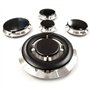 JPshop - Kit 4 adaptable pour cuisinière à gaz compatible avec Smeg complet avec 4 plaques de feu et 1 triple couronne