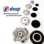 JPshop - Kit 4 adaptable pour cuisinière à gaz compatible avec Smeg complet avec 4 plaques de feu et 1 triple couronne