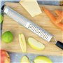 IPEA Râpe à Fromage Plate et Longue en Acier Inoxydable - 42 cm - Râpe à Cuisine avec Poignée Ergonomique pour Râper le Fromage,