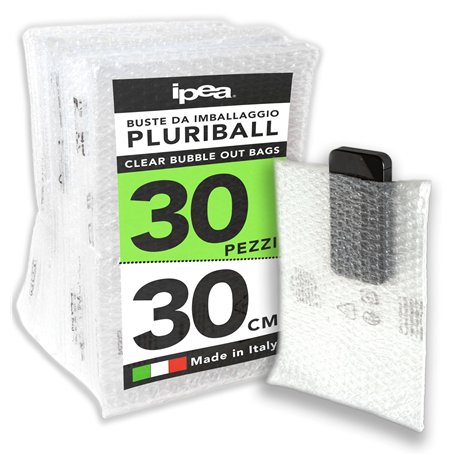 IPEA Enveloppes à Bulles pour Emballage et Expéditions - Sacs À Bulles Pochette – 30 Pièces – Made in Italy – 30 x 20 cm – Pluri
