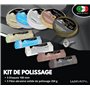 Lux Metal - Kit 5 Disques de Polissage de 100 mm et 5 Pâtes Abrasives de 250 gr - Parfaits pour polir des métaux tels que l'alum
